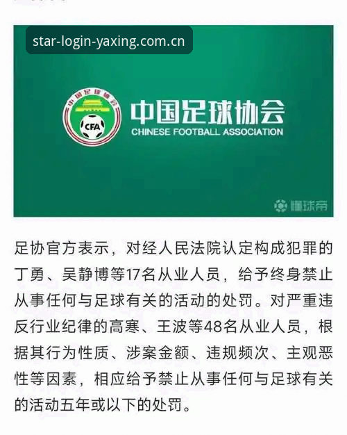 亚星靠谱吗iOS版 中国足协第三批禁足名单深度评测:亚星手机版带你透视行业洗牌背后的真相